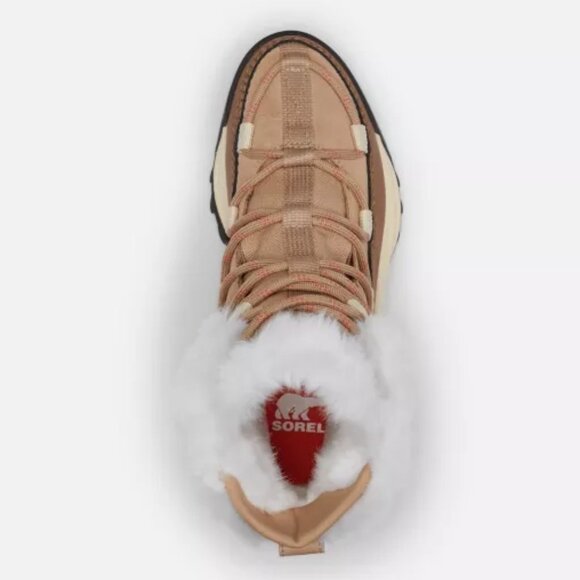 NEW SOREL Suede And Canvas Waterproof Oma Rmx Glacy Boots Brown/white 1125 6s3 - Picture 10 of 11